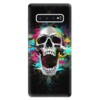 Odolné silikonové pouzdro iSaprio - Skull in Colors - Samsung Galaxy S10+