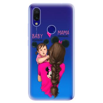 Odolné silikonové pouzdro iSaprio - Mama Mouse Brunette and Girl - Xiaomi Redmi 7