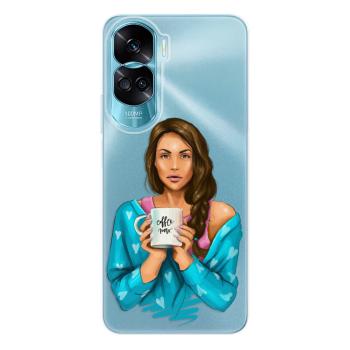 Odolné silikonové pouzdro iSaprio - Coffe Now - Brunette - Honor 90 Lite 5G