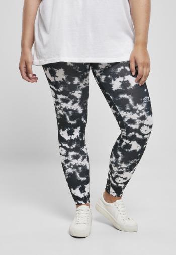 Urban Classics Ladies Tie Dye Leggings black/white - XL