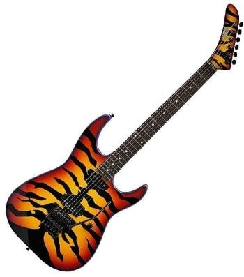 ESP George Lynch Yellow with Sunburst Tiger Graphic Elektrická kytara