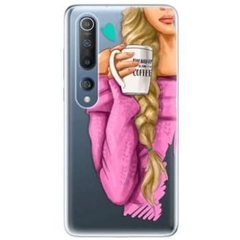 iSaprio My Coffe and Blond Girl pro Xiaomi Mi 10 / Mi 10 Pro (coffblon-TPU3_Mi10p)