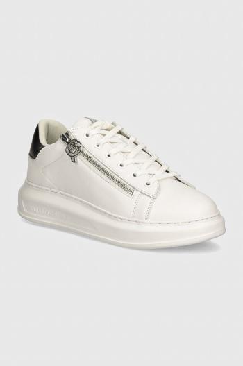 Kožené sneakers boty Karl Lagerfeld KAPRI MENS bílá barva, KL52564