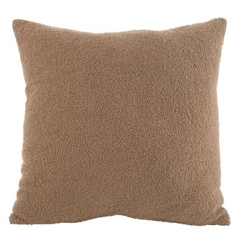 Hnědý polštář Teddy Bouclé Brown - 45*45 cm 38665