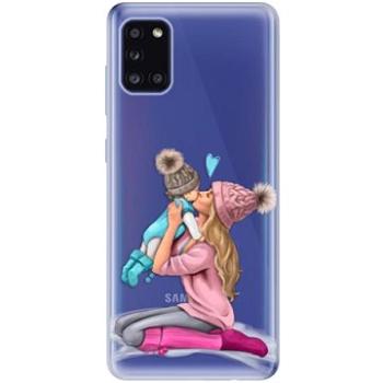 iSaprio Kissing Mom - Blond and Boy pro Samsung Galaxy A31 (kmbloboy-TPU3_A31)