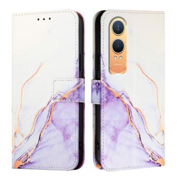 ART MARBLE Peňaženkový kryt pre OnePlus Nord CE 4 Lite 5G WHITE PURPLE