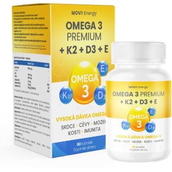 MOVIT ENERGY MOVIT OMEGA 3 PREMIUM + K2 + D3 + E 90 TABLET Doplněk stravy, , velikost