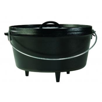 Dvojitý litinový hrnec Lodge Camp Dutch Oven s poklicí  7,6 l