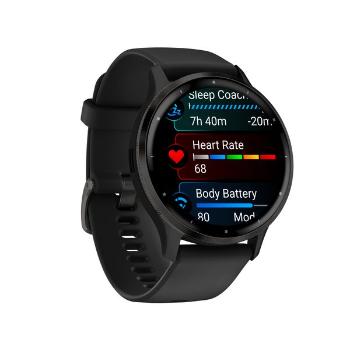 Garmin Venu® 3 Slate/Black, Silicone band 010-02784-01