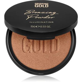 Dripping Gold Luxury Tanning Bronzing Powder kompaktní bronzující pudr na tělo a obličej odstín Illuminating 15 g