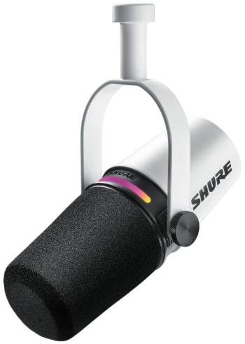 Shure MV7+ barva bílá