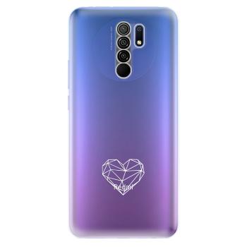 Odolné silikonové pouzdro iSaprio - čiré - Digital Love - Xiaomi Redmi 9