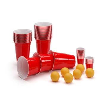 BeerCup Federer Ultimate Ber Pong párty balík, Red Cups, Shot Cups, včetně míčků