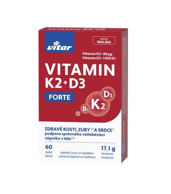 Vitar Vitamin K2 + D3 Forte 60 tablet