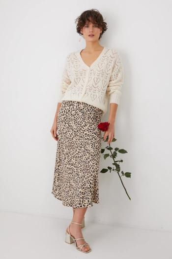 Kardigán Medicine dámsky, béžová farba, teplý