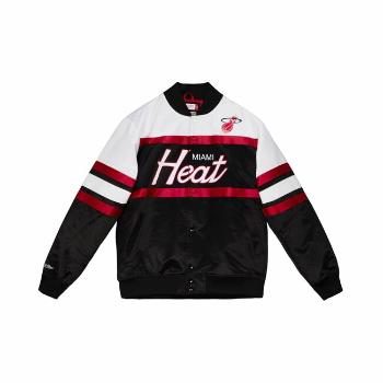 Mitchell & Ness Miami Heat Special Script Heavyweight Satin Jacket black