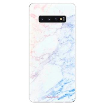 Odolné silikonové pouzdro iSaprio - Raibow Marble 10 - Samsung Galaxy S10+