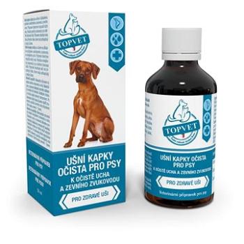 Topvet Ušní kapky očista pro psy 50 ml (8595643604606)