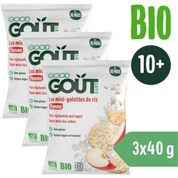 Good Gout BIO Mini rýžové koláčky s jablky 3× 40 g (8594200260354)