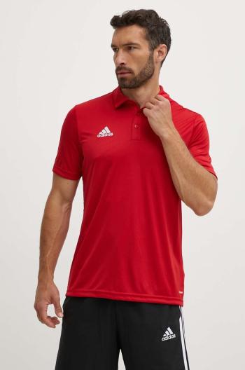 Tréningová polokošeľa adidas Performance Entrada 22 červená farba, jednofarebný, H57489