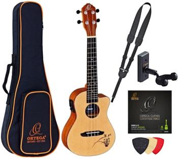 Ortega RU5CE Deluxe SET Natural Koncertní ukulele