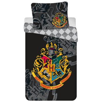 Jerry Fabrics Povlečení Harry Potter - Černá / šedá | 140 x 200 cm / 70 x 90 cm