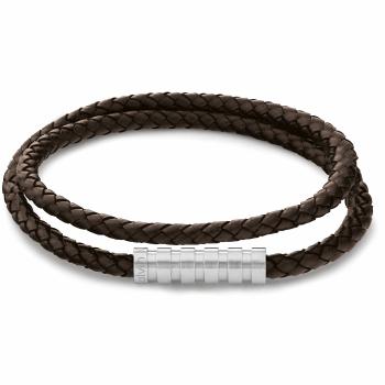 Calvin Klein Módní pánský kožený náramek Braided 35000094