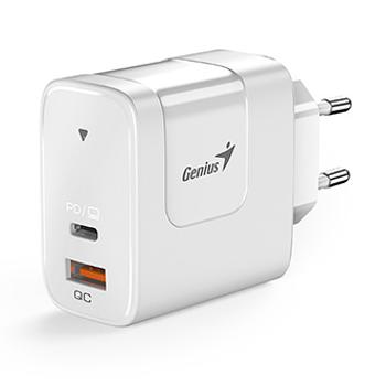 Genius Síťový adaptér 65W, 2 porty, USB-C, USB-A, PD-65AC