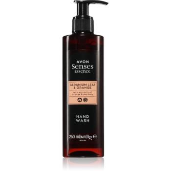 Avon Senses Essence Geranium Leaf & Orange osvěžující tekuté mýdlo s hydratačním účinkem 250 ml