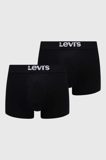 Boxerky Levi's 2-pack pánské, černá barva, 37149.0805-001