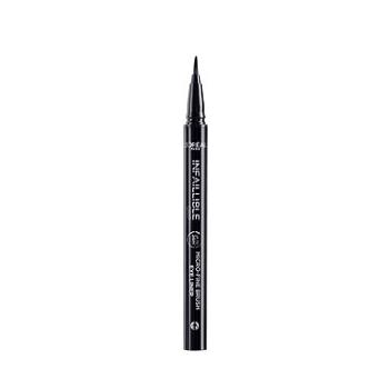 L'ORÉAL PARIS Infaillible Grip 36h Micro-Fine liner 01 Obsidian black černá oční linka, 0,4g (3600524048907)