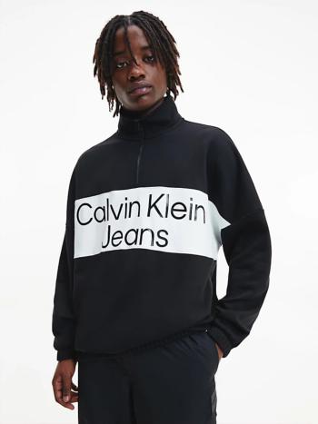 Calvin Klein pánská černá mikina COLORBLOCK ZIP