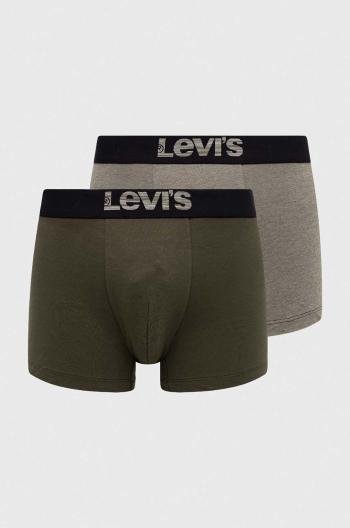 Boxerky Levi's 2-pack pánské, zelená barva