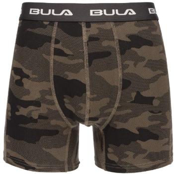 Bula PRINT BOXER Pánské boxerky, hnědá, velikost