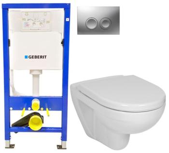 GEBERIT DuofixBasic s matným tlačítkem DELTA21 + WC JIKA LYRA PLUS + SEDÁTKO DURAPLAST 458.103.00.1 21MA LY6