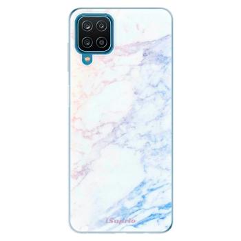 Odolné silikonové pouzdro iSaprio - Raibow Marble 10 - Samsung Galaxy A12