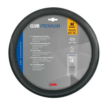 Potah volantu Club Premium M (černý, 37-39)