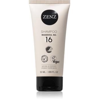 ZENZ Organic Rhassoul No. 16 jílový vyživující šampon s vůní karamelu 50 ml