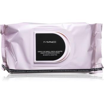 MAC Cosmetics Gently Off Wipes + Micellar Water odličovací ubrousky na make-up 80 ks