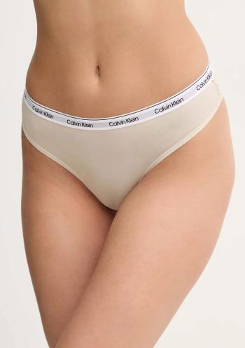 Dámské brazilky Calvin Klein QD5246 PEA XL Krémová