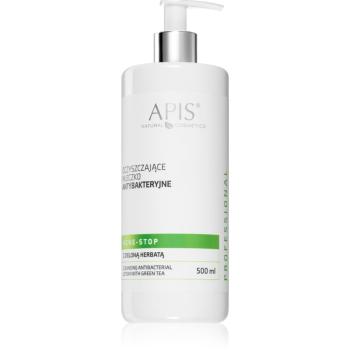 Apis Natural Cosmetics Acne-Stop Home TerApis čisticí a odličovací mléko se zeleným čajem 500 ml