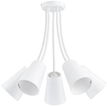 Lustr na tyči WIRE WHITE 5xE27/60W/230V (80738)