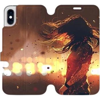 Flipové pouzdro na mobil Apple iPhone XS - MA02S Tetovaná dívka (5903226468539)