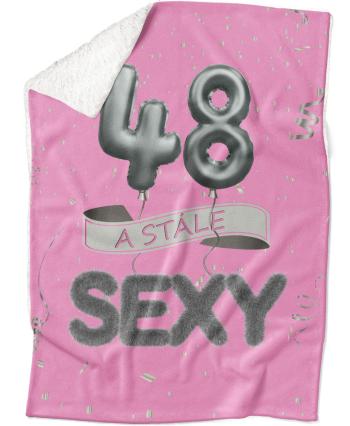 Deka Stále sexy – Ružová (vek: 48, Podšitie baránkom: ÁNO)