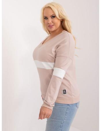 Dámská halenka plus size béžová 