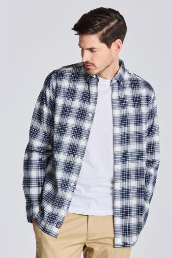 KOŠILE GANT D1. REG UT TWILL CHECK SHIRT CAULK WHITE