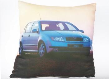 Vankúš, Fabia, modrá, 40 x 40 cm