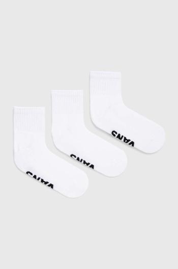 Ponožky Vans 3-pack bílá barva, VN000FV7WHT1