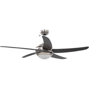 SHUMEE Ozdobný stropní ventilátor se světlem 128 cm hnědý (8718475508861)