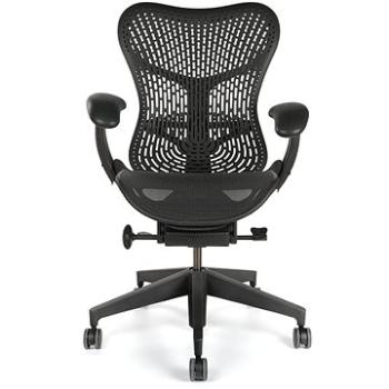 HERMAN MILLER Mirra s opěrkou TriFlex, pro tvrdé podlahy - černá (MRF123AWAP AJ G1 BB G1 BK 1A70)